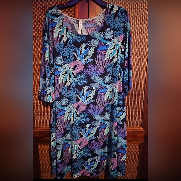 Paisley Grace EUC Womens LG Boutique Floral Print Women's Dress - Picture 1 of 1